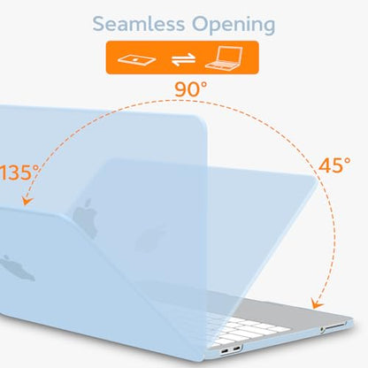 B BELK for MacBook Neo Case 13 inch 2026 Release Model A3404, Airy Blue | Matte Hard Shell Case with Keyboard Cover & Screen Protector, 1:1 Precision Fit Protective Laptop Cover for New Mac Neo Case - color: Airy Blue