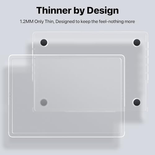 Soonjet for MacBook Pro 16 Inch Case | M5 M4 M3 M2 M1 Pro/Max | 2026–2021 | Matte Clear | Hard Shell | Precision Fit | Like Using It Bare | Fits A3428 A3429 A3186 A3403 A2991 A2780 A2485 - color: Matte Clear