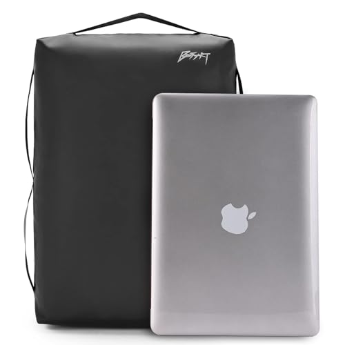 BESMART Waterproof Laptop Backpack 17.3 Inch Shockproof Computer Bag for Men & Women, Lightweight Casual Daypack (BLACK) - color: Black