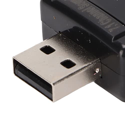 7.1 Channel USB External Sound Audio Adapter Laptop PC Sound Built in Amplifier and Volume Controls with 3.5MM Ports and Microphone for Wins/for Android