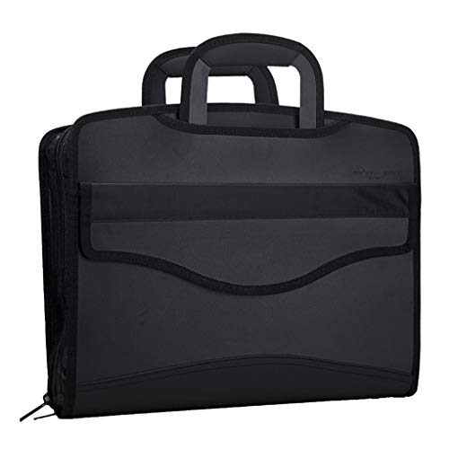 Business Document Bag Messenger Work Briefcase Waterproof Fabric Expanding File Folder Tote Travel Portfolio Document Holder