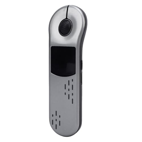 GOWENIC Wireless Presenter Remote, Rechargeable 2.4G Bluetooth Presentation Clicker Mouse with Touchpad and Slip Resist Grip, for PC Laptop iOS OS X (Grey) - color: grey