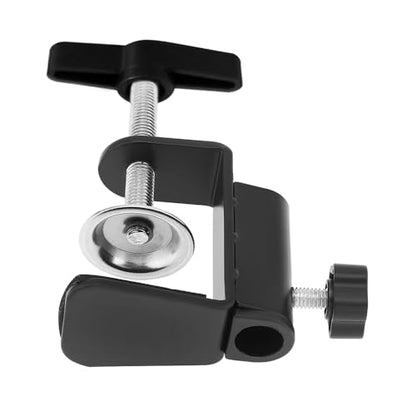 Aluminum C-Clamp Clip Mount for Camera/Monitor, Desktop & Table Mount Holder for Microphone/Mic & Tablet (Black)
