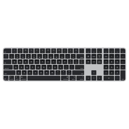 Magic Keyboard with Touch ID and Numeric Keypad for Mac Models with Apple Silicon - US English - Black Keys - color: Black Keys, style: USB-C