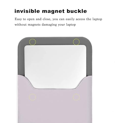 MOSISO Laptop Case 13.3 inch, 13-13.3 inch Laptop Sleeve Compatible with MacBook Neo 13 A18 Pro A3404 /Air 13/Pro 13/Pro 14 M5 M4 M3 M2 M1, Faux Suede Leather Case with Small Bag, Dusty Lilac - color: Dusty Lilac