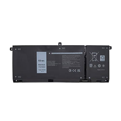H5CKD Laptop Battery Replacement for Dell Vostro 5300 5401 5501 Latitude 3410 3510 Inspiron 5300 5401 5408 5501 5508 5400 7405 7300 7500 2-in-1 Silver Series 07T8CD [15V 53Wh]