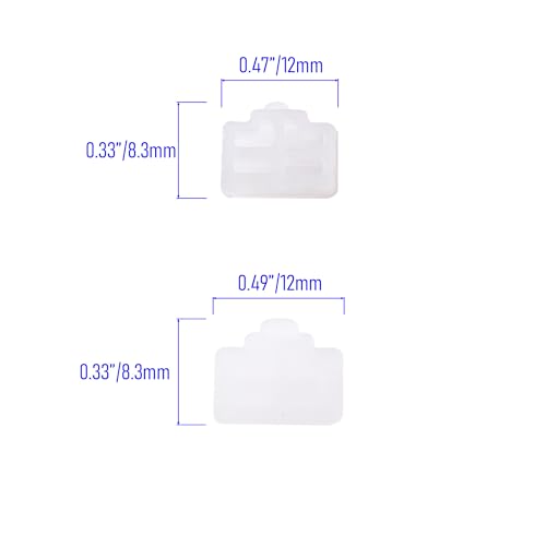 20 PCS RJ45 Port Anti-dust Plugs, Silicone Covers Caps Stoppers, Port Protector for TV, Computer, Other Devices, 0.47 x 0.33 (LxW) - size: RJ45/Transparent/20 PCS