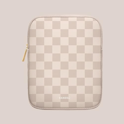 Vandel 9-11 Inch Tablet Sleeve, iPad Sleeve 11 inch Travel Pouch, Fits iPad Pro 11 Inch M4/ 10th Generation 10.9, 9/8th Gen 10.2/ Air 11" 5/4/3 10.9"/10.5", Pro 11 M2, Tab S8/S9 - color: a. Neutral Checker, size: 9-11 Inch Tablet