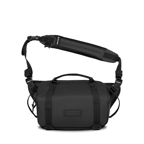 WANDRD All New ROGUE Sling V2: Weather-Resistant Everyday Carry Bag with Lightning Fast Access, Customizable Interior, Laptop Sleeve & Tripod Pocket – Minimalist Crossbody for Travel, EDC & Creators - color: Black, style: 6l