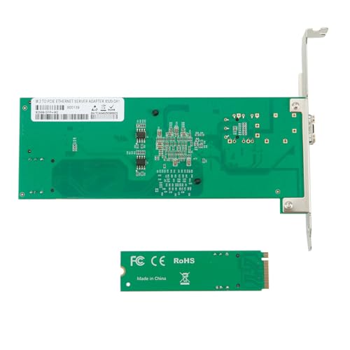 M.2 M-Key Single SFP+ Port 10G Ethernet LAN Adapter with 50cm Cable, with Intel 82599EN Controller - size: 1-Port 10G SFP+ M2, style: 10 Gigabit
