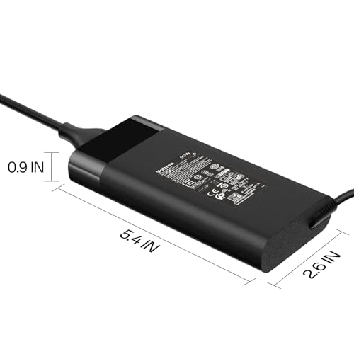 90W 19.5V 4.62A Laptop Charger Compatible with HP Envy 13 14 15 15T 17 M7 Pavilion 14 15 M4 Spectre x360 13 15 ProBook 650 G2 G4 450 470 G4 640 G2 Stream 11 13 14 710413-001 Smart Blue tip Ac Adapter