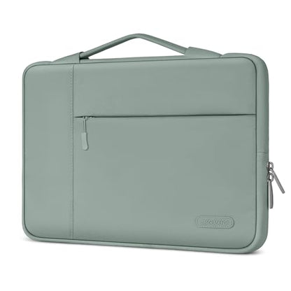 MOSISO Laptop Case 13.3 inch, 13-13.3 inch Laptop Sleeve with Handle Compatible with MacBook Air/Pro 13/Pro 14 M5 M4 M3 M2 M1,HP Dell ASUS Lenovo, Polyester Multifunctional Computer Bag, Antique Green - color: Antique Green, size: 13.3 inch