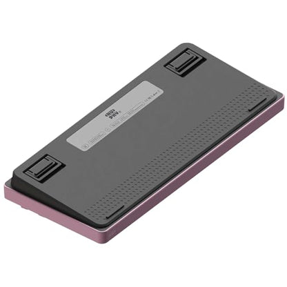 NuPhy Node75 Wireless Mechanical Keyboard, 75% Hot Swappable Custom Keyboard, 82 Keys Computer Gaming Keyboards, Supports Touch Gestures, PBT Keycaps, RGB Backlit, Bluetooth/2.4GHz/USB-C - color: Pink, size: High-profile Brown Max Switch