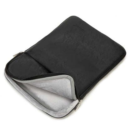 Kinmac 360° Protective Vertical Laptop Sleeve Case Cover Bag (Black PU, 15 inch-15.6 inch) - color: Black PU, size: 15 inch-15.6 inch