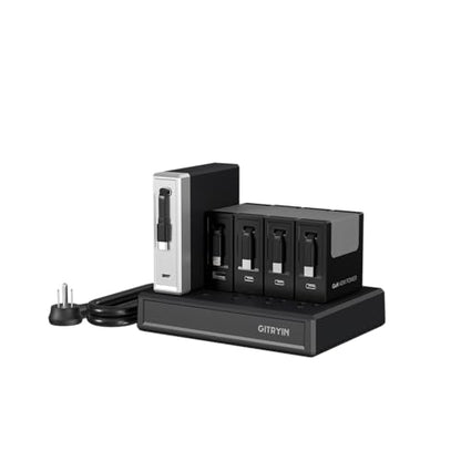 Gitryin Modular Laptop Charging Station, 140W, 4 * 40W Retractable Lightning, USB C Chargers, 1 Lightning, 1 USB A Port, 8 Type C Ports with Cooling Power Strip, 300W Charging Hub
