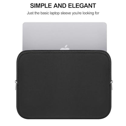DTTO Laptop Sleeve Case, 13.3 Inch Padded Protective Laptop Cover Briefcase Carrying Bag Compatible with MacBook Air/Pro 13 Inch, MacBook Pro 14 Inch, Slim Portable Computer Bag Neoprene, Black - size: 13.3 Inch