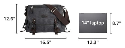 Messenger Bag Men,Waterproof Crossbody Bag,Satchel Shoulder Bag | Waterproof - color: A-black