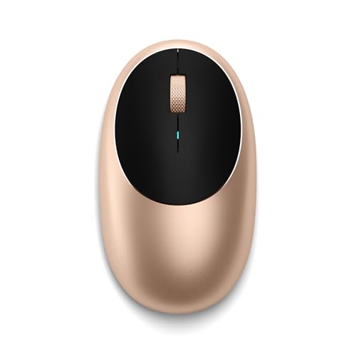 Satechi M1 Wireless Bluetooth Mouse, USB-C Rechargeable, Compact & Portable, for MacBook Air/Pro/Neo, iPad Air/Pro, iPad mini, Mac mini, iMac & Windows - Gold - color: Gold