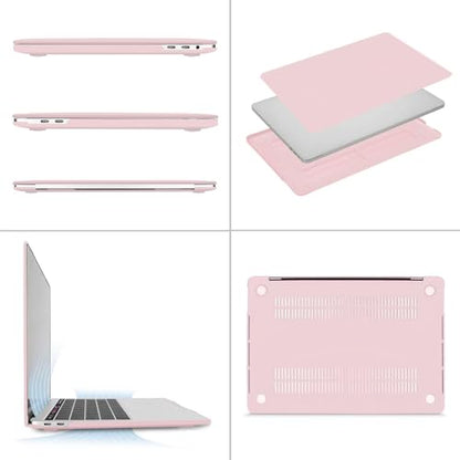 MOSISO Compatible with MacBook Pro 13 inch Case M2 M1, Rose Quartz | Plastic Hard Shell Case Cover 2026-2016A2338 A2251 A2289 A2159 A1989 A1708 A1706 with/without Touch Bar - color: Rose Quartz