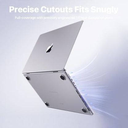 Soonjet Invisible Armor for MacBook Pro 14 inch Case M5 M4 M3 M2 2026-2021 | 100% Color Match, Clear Matte, Protective Hard Shell Laptop Cover, Ultra Thin, Anti Crack & Fingerprint, Scratch Resistant - color: Frosted Clear