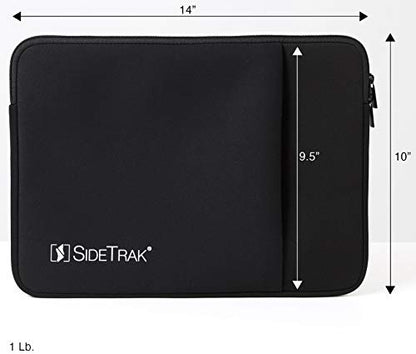 SideTrak Protective Case Sleeve for Portable Monitor and Laptop | Compatible with SideTrak Slide & Swivel Monitors | Built-in Pocket | Durable & Stretchy Neoprene Material | 14x10 - size: 14x10