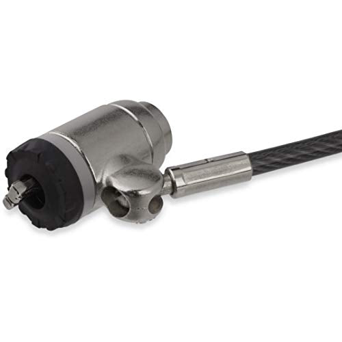 StarTech 6.6ft (2m) Laptop Cable Lock, with Keys, TAA, Desktops | Keyed Security Cable Lock for Compatible K-Slot Laptops, Anti-Theft Vinyl Coated Steel Cable Lock, LTLOCKKEY - size: K-Slot/T-Bar, style: Unique Keyed
