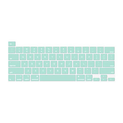 MOSISO Keyboard Cover Compatible with MacBook Pro 13 inch M2 2023, 2022, 2021 2020 M1 A2338 A2289 A2251&Compatible with MacBook Pro 16 2020 2019 A2141 Touch ID,Protective Silicone Skin, Mint Green - color: Mint Green