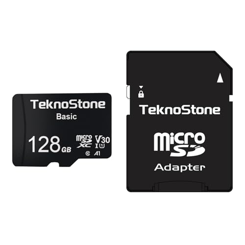 128GB Basic MicroSDXC TF Memory Card with Adapter 1 Pack | 90MB/s Read 50MB/s Write UHS-I C10 U3 V30 A1 for DJI Insta360 Dash Security Cameras Drone Console Tablet Phone - size: Basic 128GB