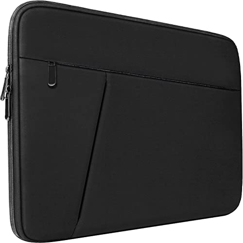 Laptop Sleeve case 14 inch, Protective Soft Padded Computer Carrying Bag Durable Laptop Cover Compatible with 14" MacBook HP Lenovo Dell ASUS Acer Chromebook Notebook Bag, Black - color: Black, size: 14 inch