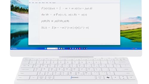 Mathematical Keyboard — Write Math & Equations Faster on Windows PC | 55 Symbols & Shortcuts for Any Editor or Browser | 2.4G Wireless + Bluetooth | USB-C Rechargeable | US Layout |
