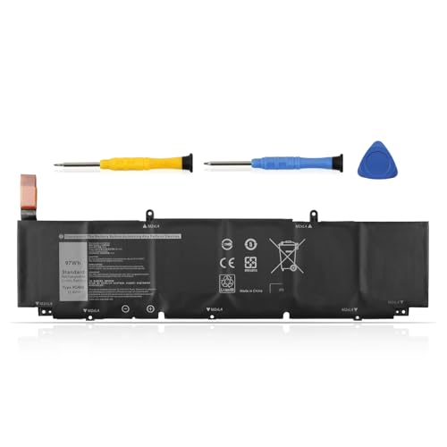 XG4K6 Laptop Battery Replacement for Dell Precision 5750 5760 5770 XPS 17 | 9700 9710 9720 9730 Series P92F P92F001 P92F002 P92F003 001RR3 01RR3 01RR3YM F8CPG 5XJ6R KVPMY 0YY3V KRDHV 11.4V 97Wh 6-Cells - size: 12.9*3.54*0.39 inch XG4K6
