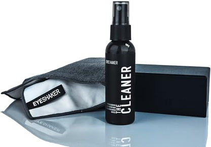 Eyeshaker Screen Cleaning Set with Microfiber Cloth Cleaning Solution and Spray Bottle - Display Cleaner for LCD, LED, QLED, OLED, TFT monitors and Mobile Phone Displays