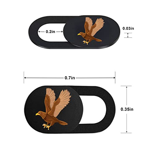 Eagle Webcam Camera Cover Slide - Web Camera Cover Fits for Laptop, Desktop, Pc, Macboook Pro, iMac, Mac mini, iPad Pro, Computer, iPhone, Protect Your Privacy Security - color: 3Pack eagle