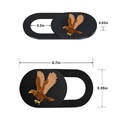 Eagle Webcam Camera Cover Slide - Web Camera Cover Fits for Laptop, Desktop, Pc, Macboook Pro, iMac, Mac mini, iPad Pro, Computer, iPhone, Protect Your Privacy Security - color: 3Pack eagle