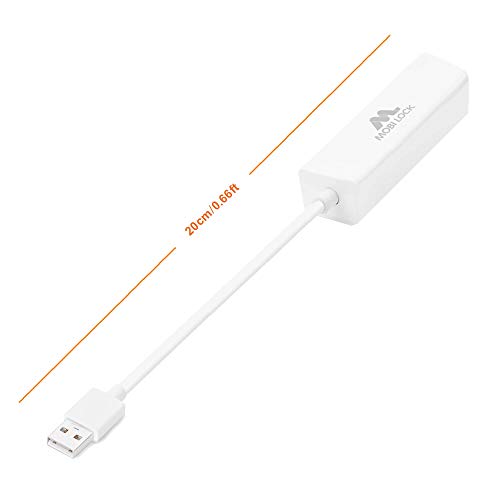 USB Ethernet LAN Network Adapter Compatible with Laptops and All USB 2.0 Compatible Computers Including Windows 7 to 11 Vista Mac OS X and macOS - by Mobi Lock