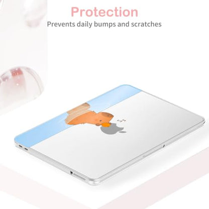 Feams for MacBook Neo 13 Inch Case 2026 A3404, Stylish Protective Clear Case Hard Shell Transparent Cover for MacBook Neo 13 Inch 2026 (A18 Pro Chip) with Keyboard Cover, Capybara - color: Capybara