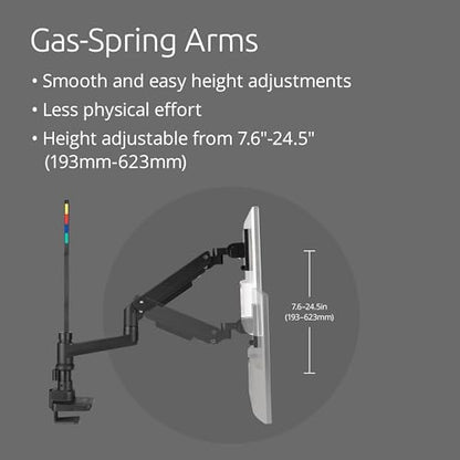 Kensington SmartFit Premium Heavy Duty Dual Monitor Arm with Laptop Tray