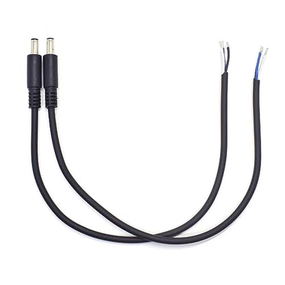 2Pack 1FT 4.5x3.0mm DC Bare Cord Power Pigtail Cable for Dell Laptop Repair | 4.5x3.0mm Small Pin Male, 3 Wire Open End Cable,0.3M Powe Adapter Cord for Dell Latitude XPS Inspiron Power Supply DIY Cable - size: 4.5x3.0mm Male