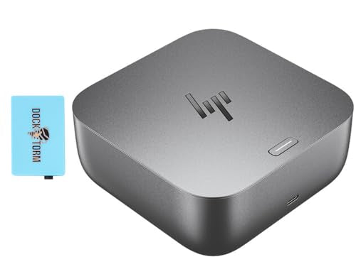 HP 100W G6 Thunderbolt 4 Dock Universal Thunderbolt/USB-C Docking Station | Bundle with DKZ Hub, Single Cable for Charging, Data Transfers to Any Brand Laptop) 9X472UT#ABA - size: 1 Pack
