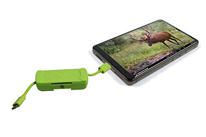 HME Compact Portable SD Card Reader for Android Devices with On The Go Technology (OTG) One USB 2.0 Hub