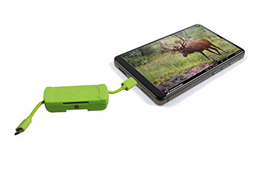 HME Compact Portable SD Card Reader for Android Devices with On The Go Technology (OTG) One USB 2.0 Hub