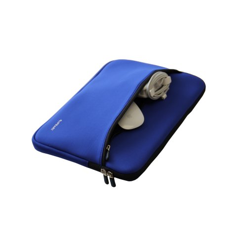 13-inch Soft Neoprene Sleeve Case for MacBook & UltraBook Laptop (Built-in External Pocket) - Pink