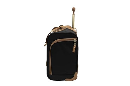 steve madden Designer 15 Inch Carry on Suitcase- Small Weekender Overnight Business Travel Luggage- Lightweight 2- Rolling Spinner Wheels Under Seat Bag for Women (Harlo Black) - color: Harlo Black