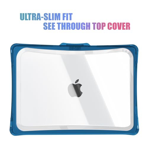 IBENZER Hexpact Protective MacBook Air 13 inch Case M5 2026 M4 2025 M3 M2 2024-2022 A3449 A3240 A3113 A2681, Heavy Duty Case & KeyboardCover & ScreenFilm, Navy Blue, HPE-KK-NVBL+2B - color: Navy Blue