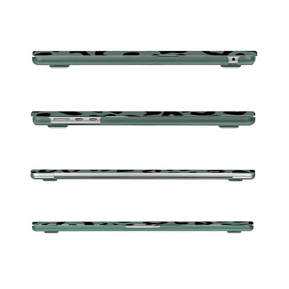 MOSISO Compatible with MacBook Air 15 inch Case M5 M4 M3 M2, Green | Protective Leopard Grain Hard Shell&Keyboard Cover&Screen Protector for MacBook Air 15.3 inch A3241 A3114 A2941 2026-2023 - color: Green
