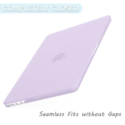 AKIT Compatible with MacBook Air 13 inch Case 2026 2025 2024-2022 M5 M4 M3 M2 Model A3449 A3240 A3113 A2681, Protective Laptop Hard Shell for Mac Air 13.6" + Keyboard & Screen Cover, Lavender Purple - color: Lavender Purple