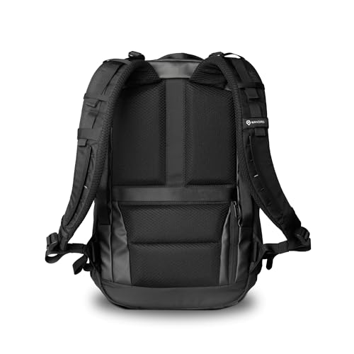 WANDRD NIMBUS 18L: Lightweight Travel Backpack for Men and Women, Weather Resistant Everyday Bag with Padded Shoulder Straps, Laptop Bag and Traveling Bag for Office (Black) - color: Black