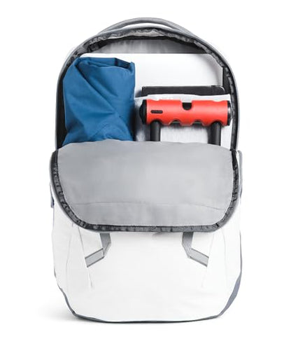 The North Face Women's Vault Everyday Laptop Backpack - Commuter Travel Bag, Water-Repellent, Spacious Main Compartment, TNF White Metallic Mélange/Mid Grey-NPF, One Size - color: Tnf White Metallic Mélange/Mid Grey-npf