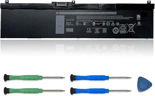 NYFJH Laptop Battery 11.4V 97Wh 8070mAh Replacement for Dell Precision 7530 7730 7540 7740 Series Notebook 5TF10 0WMRC 00WMRC GW0K9 0GW0K9 - size: 13.06*3.07*0.38 inch NYFJH