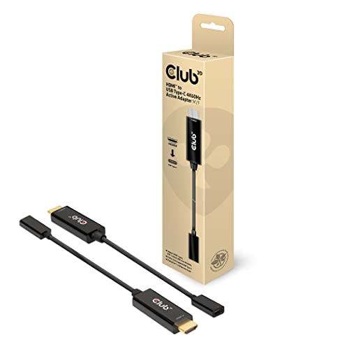 Club3D CAC-1333 HDMI 2.0 to USB Type C 4K60Hz M/F Active Adapter - style: Adapter